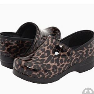 cheetah nursing clogs